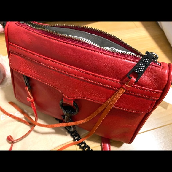Rebecca Minkoff Mini M.A.C Crossbody Red Apple - Picture 3 of 4